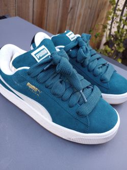 Men's Size 7 -Puma XL Teal/White Chunky Sneakers.