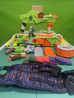 Nerf Zombie Strike Bundle With Accessories!