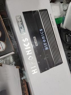 New Hifonics Alpha Amps 3000 is (contact info removed) is 190 and 1200x1 is 150