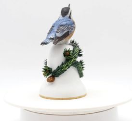 Franklin Mint Birds Bell-Porcelain "The Nuthatch"  Peter Barrett