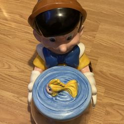 Vintage Disney Pinocchio cookie jar Treasure Crafts