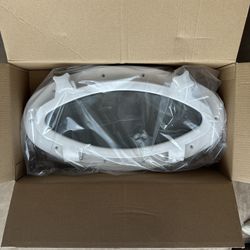 Oval Boat Porthole Window, Oval Tempered Glass Opening Portlight Yacht Porthole16x8‑5 8 inch Window