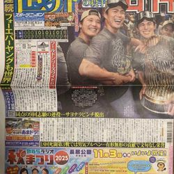 Dodgers World Series Champions - Rare Collector’s Edition Japanese Newspaper