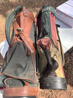 Two Vintage Golf Clubs Bags