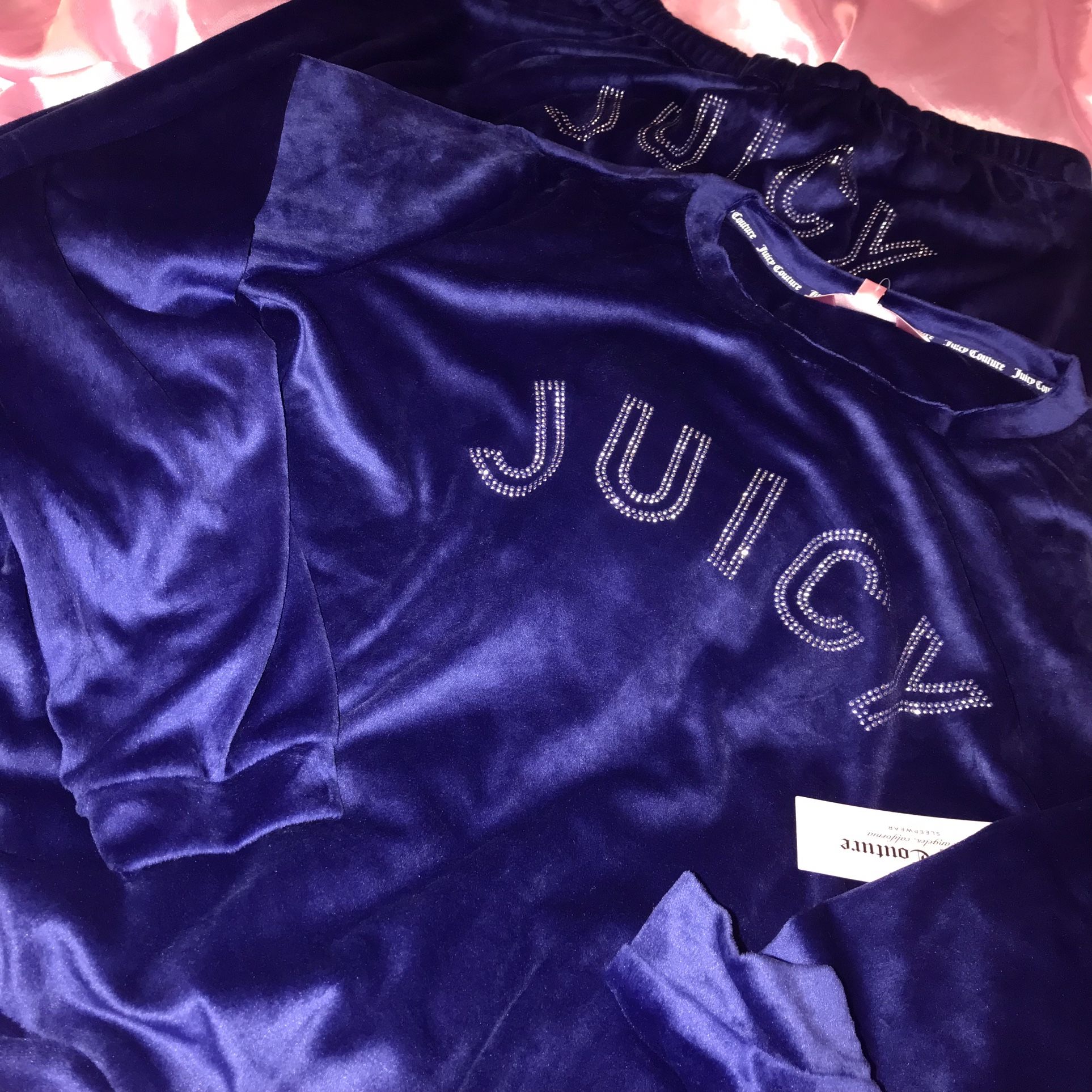 Juicy Couture Navy Blue 2 Piece Loungewear Set