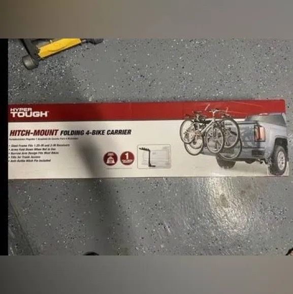 Hyper Tough hitch-mount folding 4 bike carrier