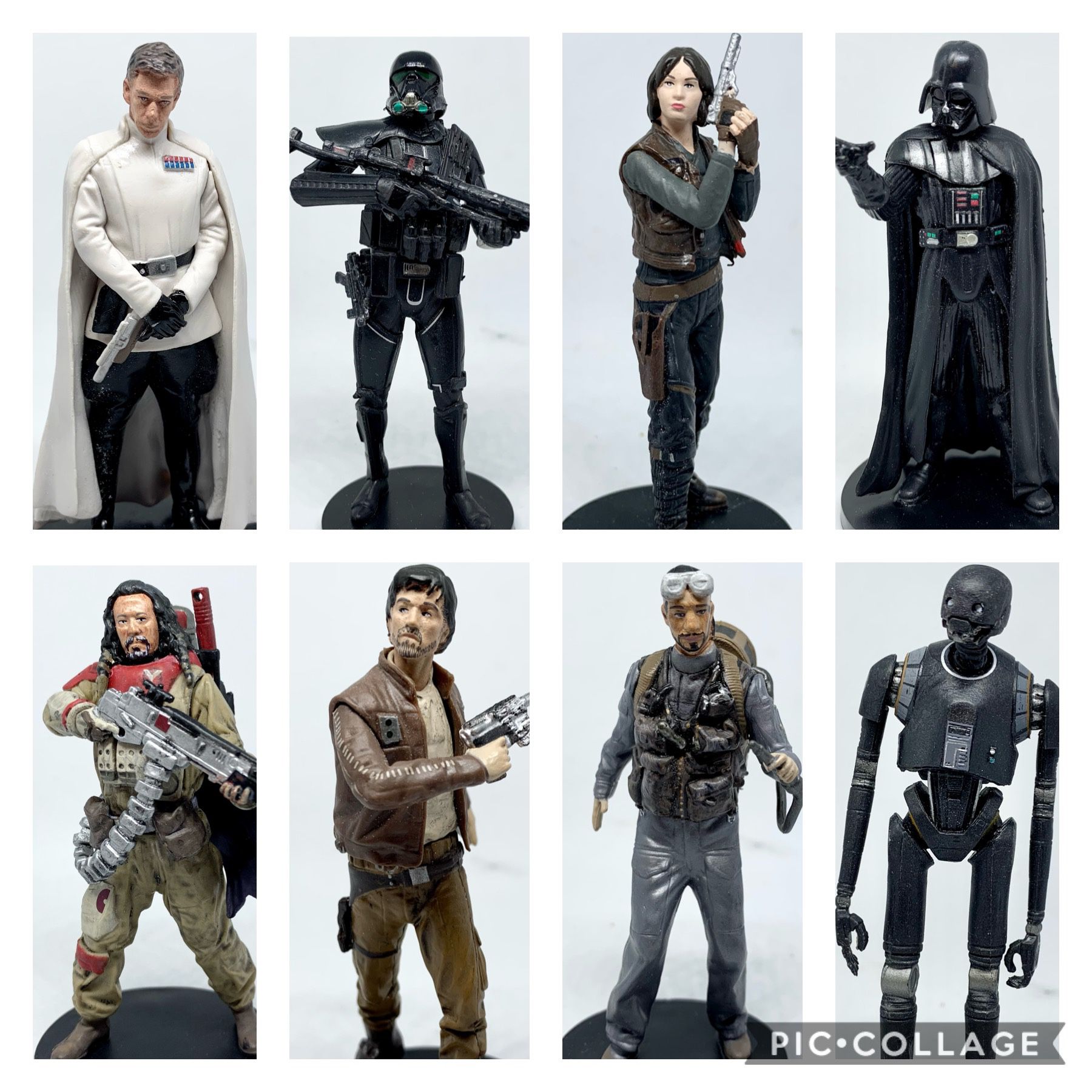 Disney Stores Exclusive - Rogue One: A Star Wars Story - 3.75” PVC Figurine Lot - 8 figures