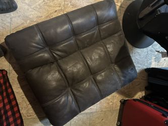 Leather dog bed