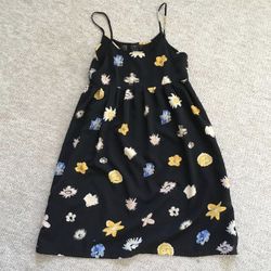 Floral black sundress