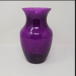 Purple Amethyst Flower Bouquet Tapered Vase