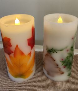 Battery Holiday Candles