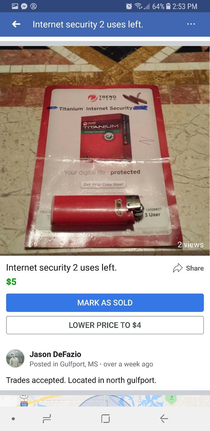 Internet security. 2 uses left