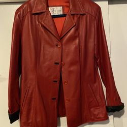 Red Leather Jacket 