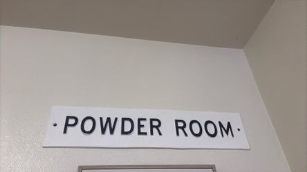 Bathroom sign