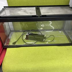 20G Reptile Tank W Heat Pad