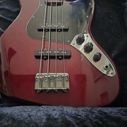 CRAZY PRICE Fender Jazz Bass Wine Red 4 String Fully Set Up
