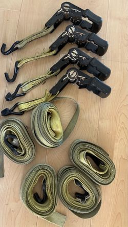 Adjustable 16 foot truck ratchet tiedowns