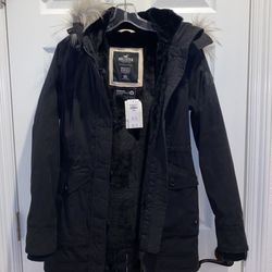 Hollister Black Coat Jacket