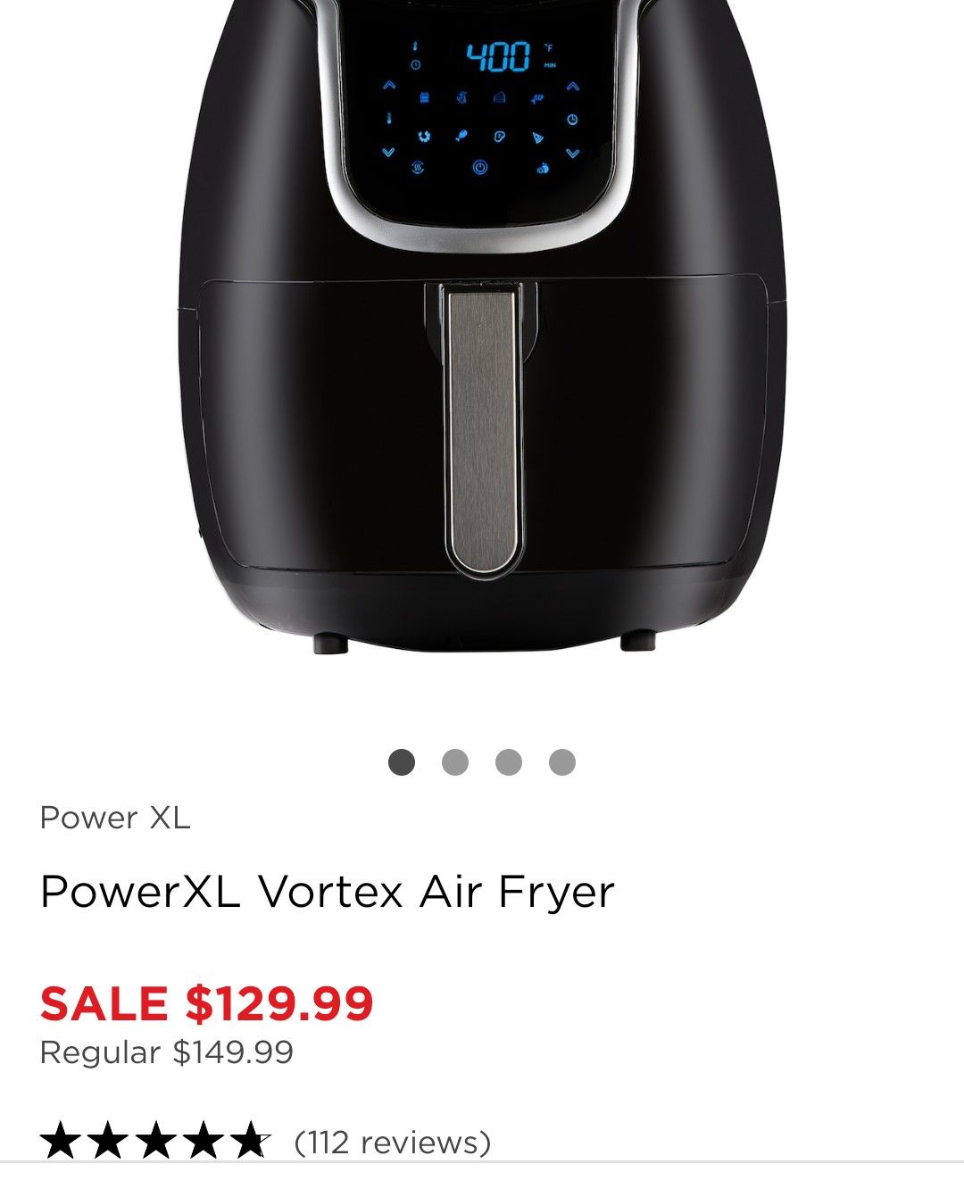 PowerXL Vortex 7qt Air Fryer