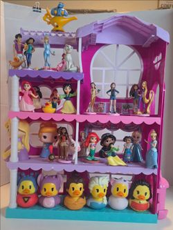 Disney Princess Castle Display Shelf + 30+ Disney Figures & Rubber Ducks 👑🦆✨