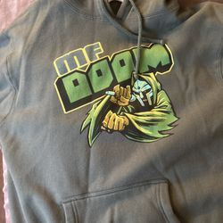 MF DOOM Green Hoodie Size Medium