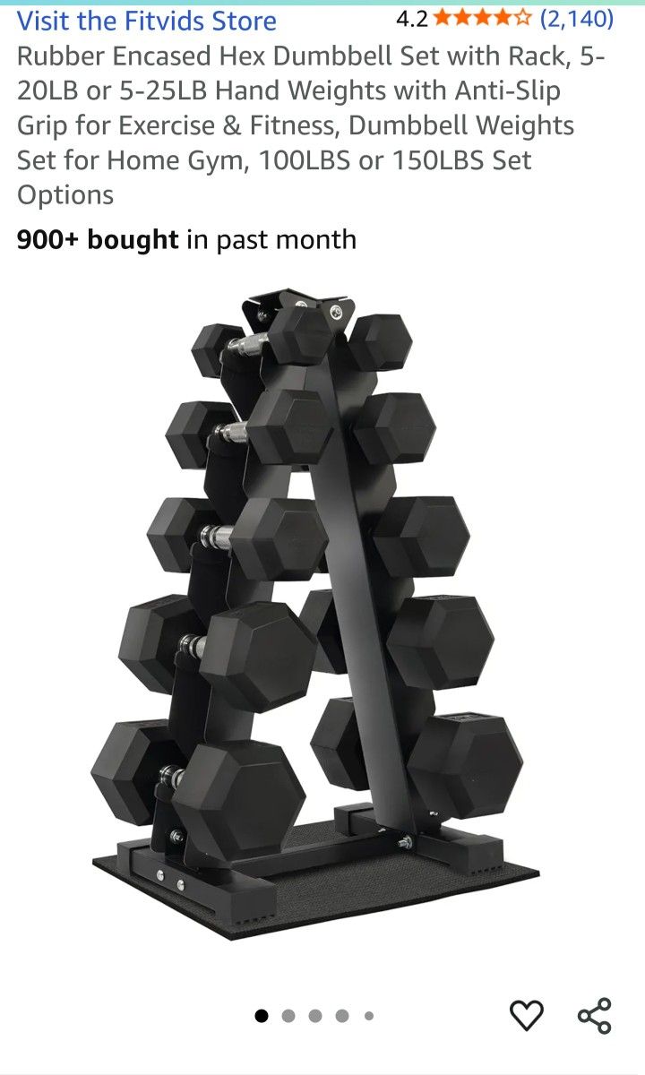 Dumbbells Set and Rack