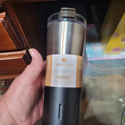 Silver N Black Thermal Cup