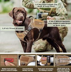 Tactical Dog Harness – Large (Coyote Brown)