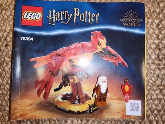 LEGO Harry Potter Fawkes Set 76394 complete set with minifigs