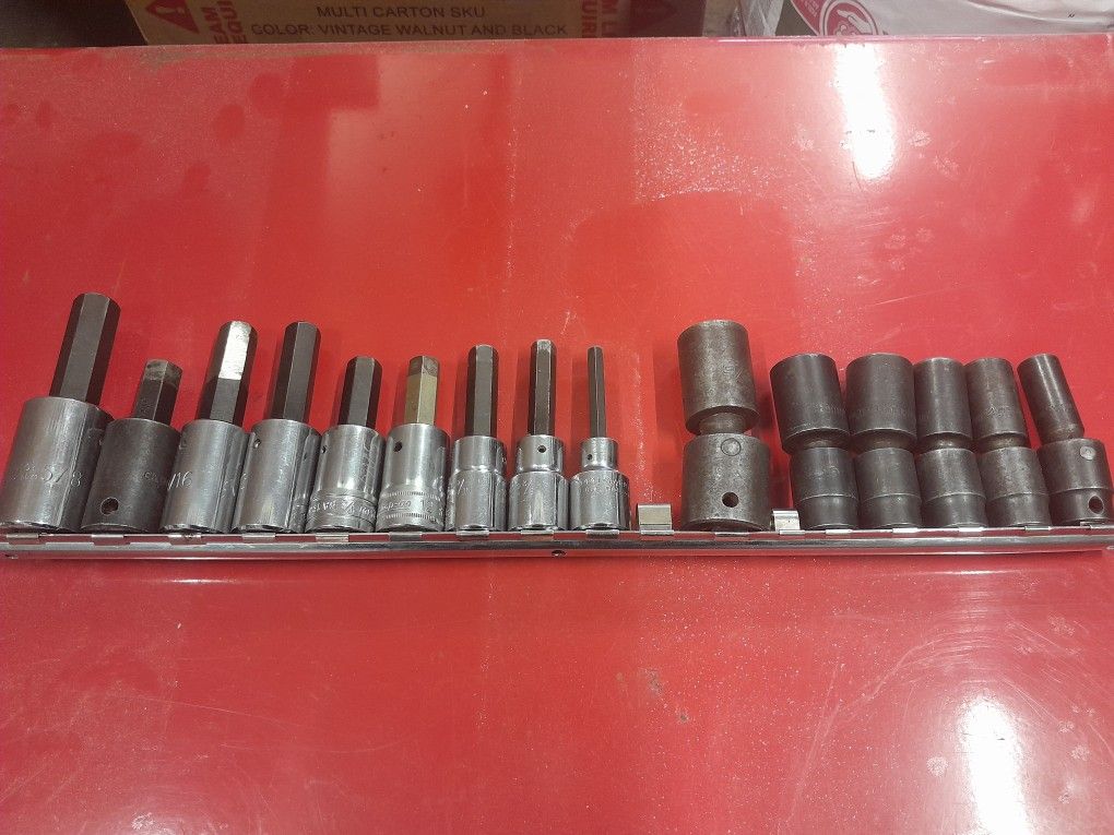 1/2" Drive Allen Hex Bit Socket Set
