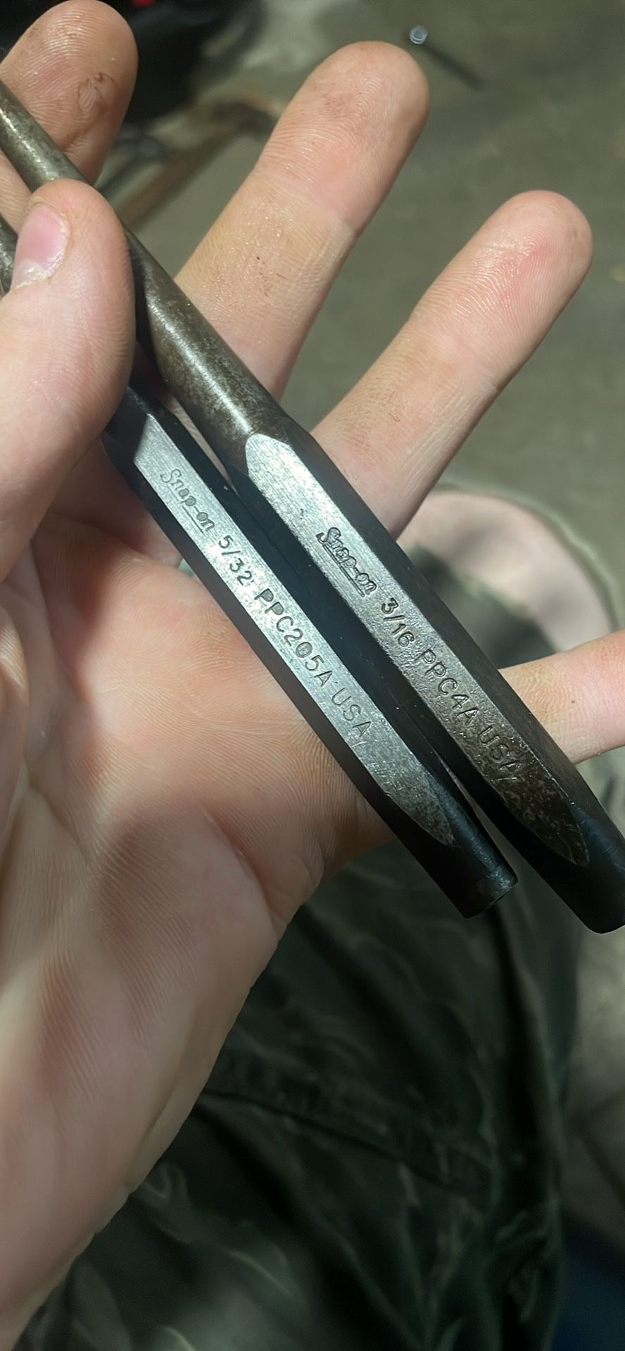 Snap on center Punch