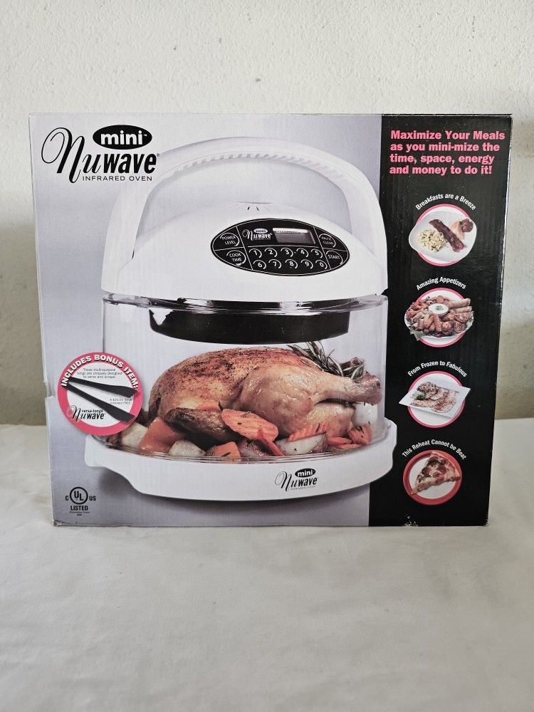 Nuwave Mini Infrared Oven Model 20101 White Digital NEW Open Box