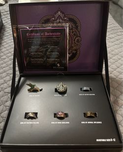 Dungeons & Dragons Adjustable 6 Ring Set New