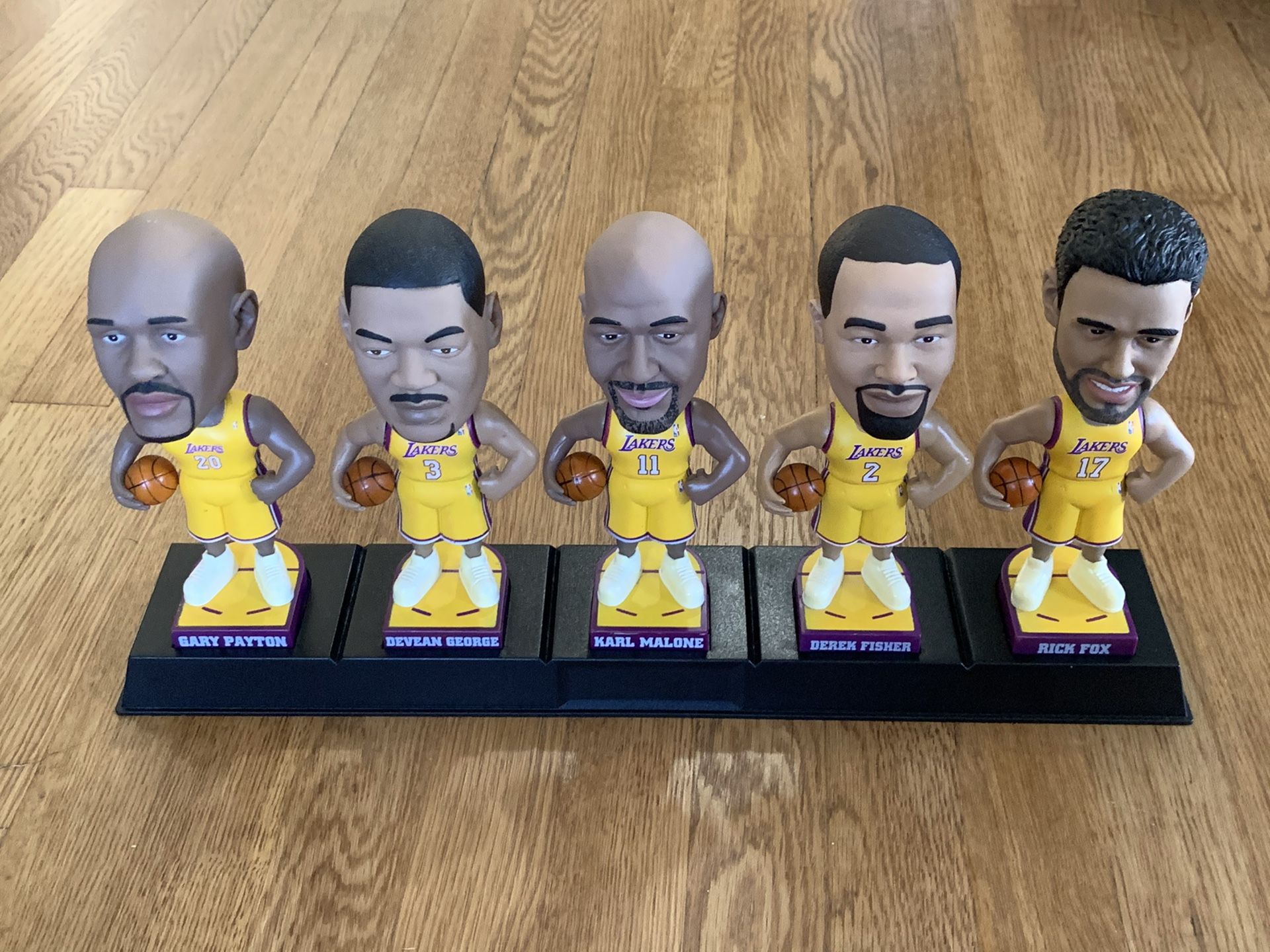 2003-2004 Lakers Bobbleheads Gary Payton, Devean George, Karl Malone, Derek Fisher, Rick Fox (price per)