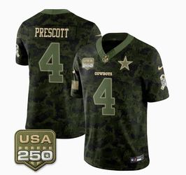 Nike Dallas Cowboys Dak Prescott #4 Salute to Service Jersey Size XL