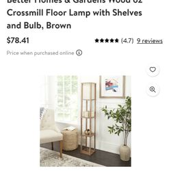 Floor Lamp With Shelves.