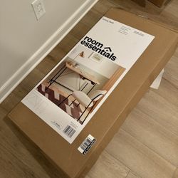 Light wood and metal desk