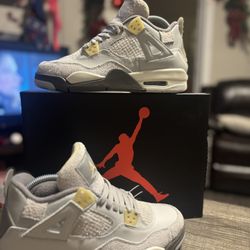 Jordan 4 Craft photon dust Size 7/8.5 Women Authentic 