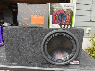 Alpine Type R 12 in ported box with amp and wiring kit