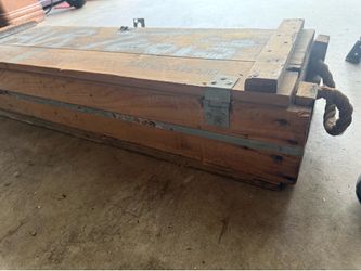 106mm Military Ammo Crate – Solid Wood