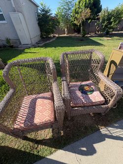 Wicker chairs