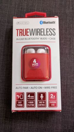 Red Wireless Earbuds