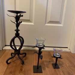 Set Of 3 Candle Holders