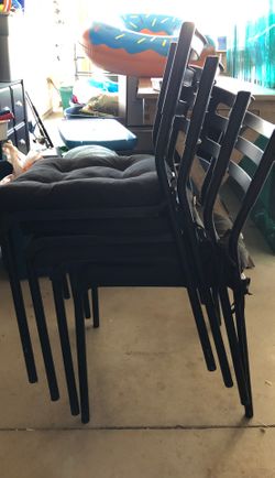 4 Black Chairs