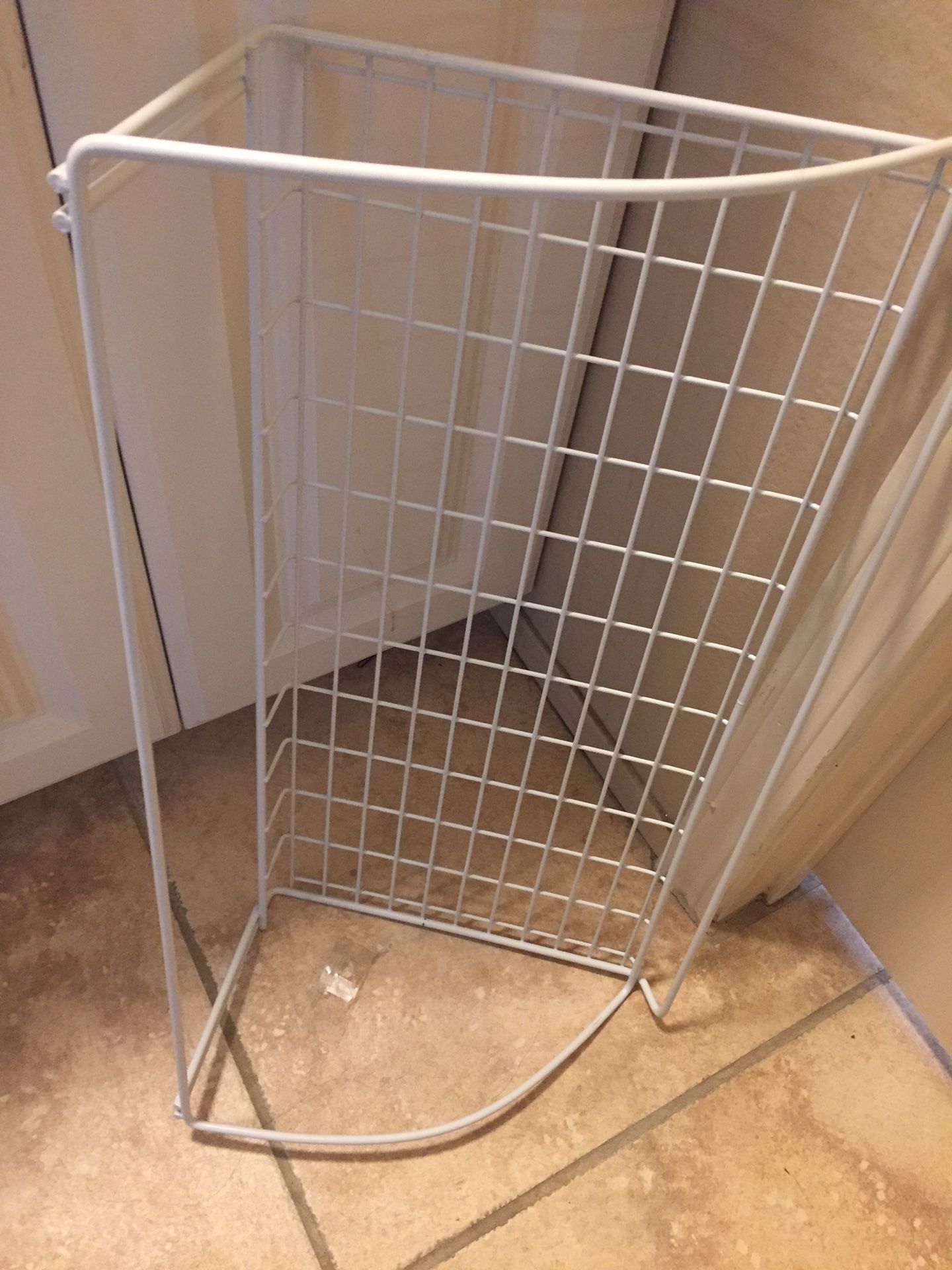 White shelf for kitchen or closet organizer