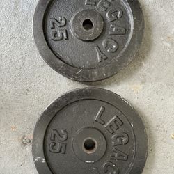 Legacy 25 Pound Standard Weightlifting Plates