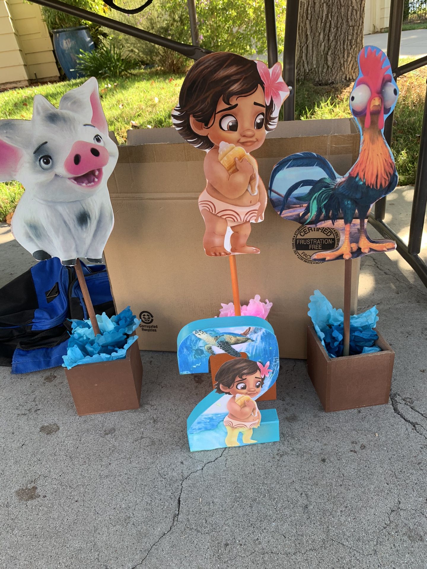 Baby Moana party decorations