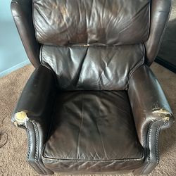 “Beat Up” but Comfy Leather Chair That Reclines !