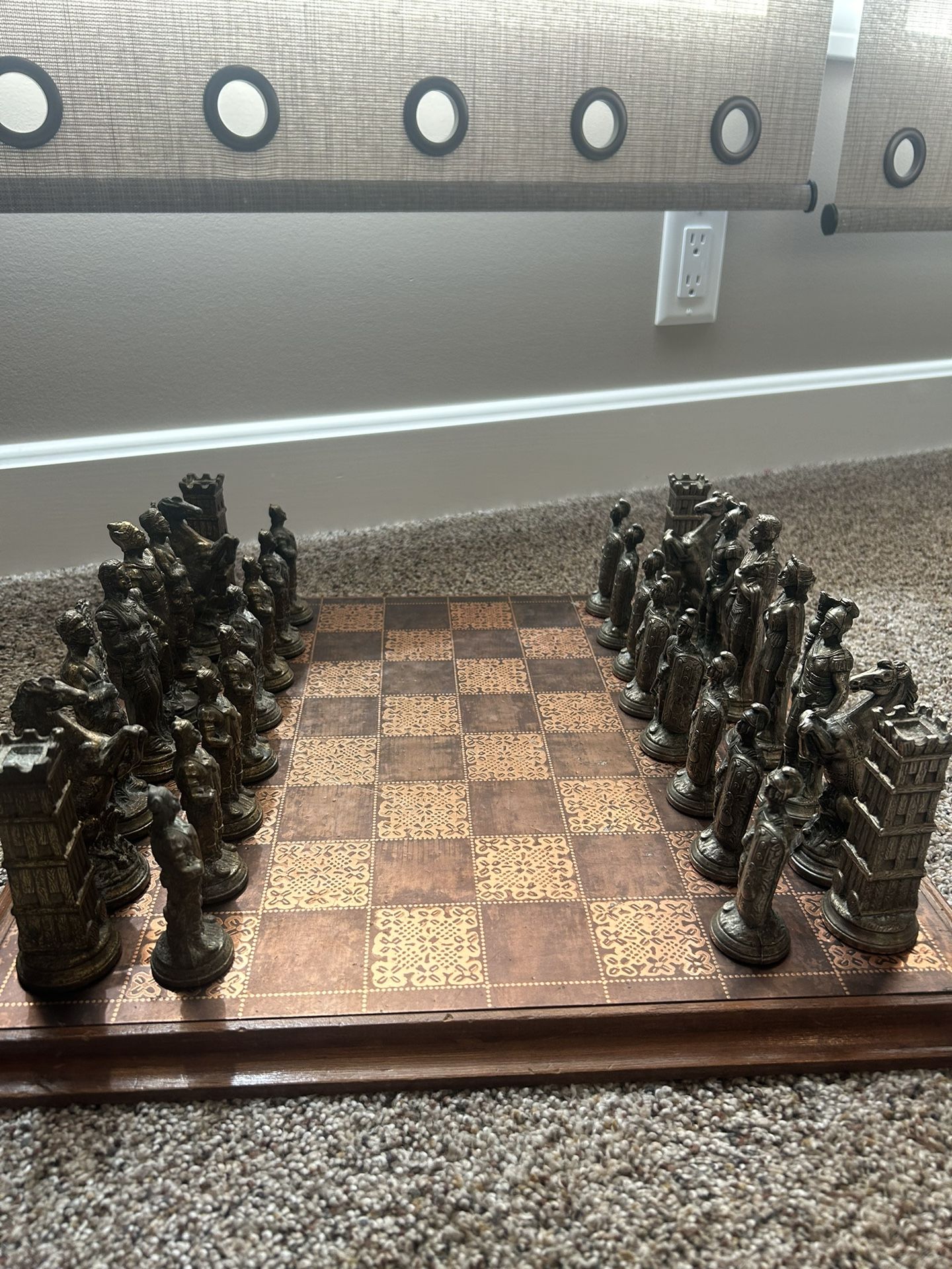 Antique Chess Set Romans Vs Vikings