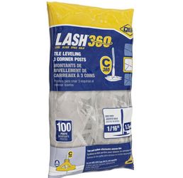 QEP LASH360 1/16 in. Tile Leveling 3-Corner Stems (100-Pack)